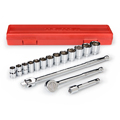 TEKTON MIT-11651 17-pc. 1/2 in. Drive Pro SAE Socket Set from Hanover Tool