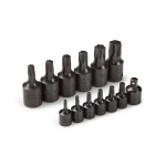 TEKTON MIT-4912 1/4 in. and 3/8 in. Drive Impact Star Bit Set (T10-60) Cr-V from Hanover Tool
