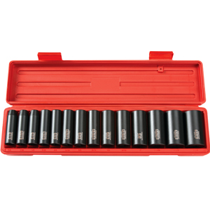 TEKTON MIT-4879 1/2 in. Drive Deep Impact Socket Set (3/8 in.-1-1/4 in.) 12 pt. Cr-V from Hanover Tool